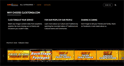 Desktop Screenshot of clicktonga.com